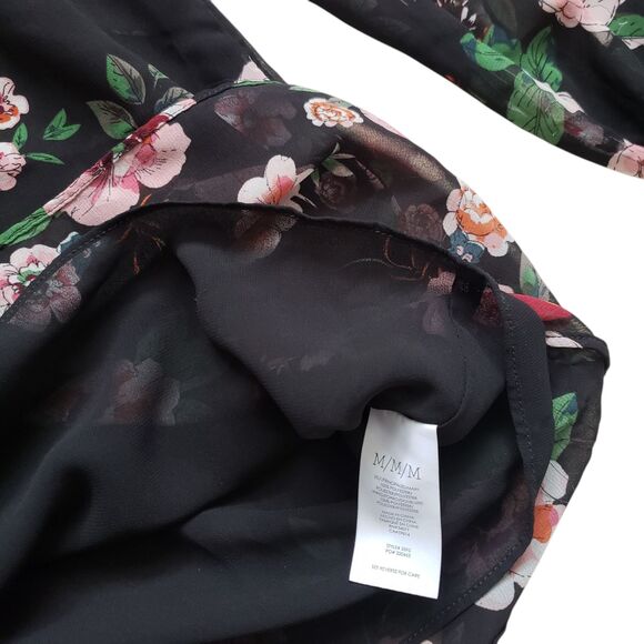 Cabi Blouse Womens Medium Garden Floral 3/4 Sleeve Sheer - Picture 11 of 11